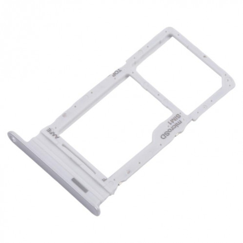 Pour Samsung Galaxy A16 SM-A165F Tiroir de carte SIM d'origine + Tiroir de carte Micro SD (Argent) SH332S476-04