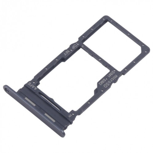 Pour Samsung Galaxy A16 SM-A165F Tiroir de carte SIM d'origine + Tiroir de carte SIM / Micro SD (Noir) SH333B532-04