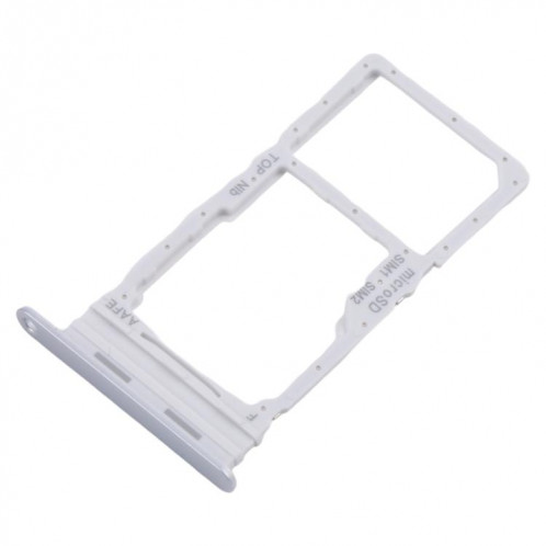 Pour Samsung Galaxy A16 SM-A165F Tiroir de carte SIM d'origine + Tiroir de carte SIM / Micro SD (Argent) SH333S305-04