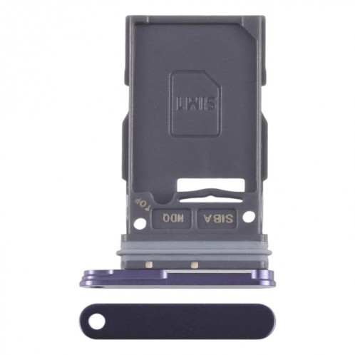 Pour Samsung Galaxy S24 SM-S921B Tiroir de carte SIM d'origine (violet) SH373P164-04