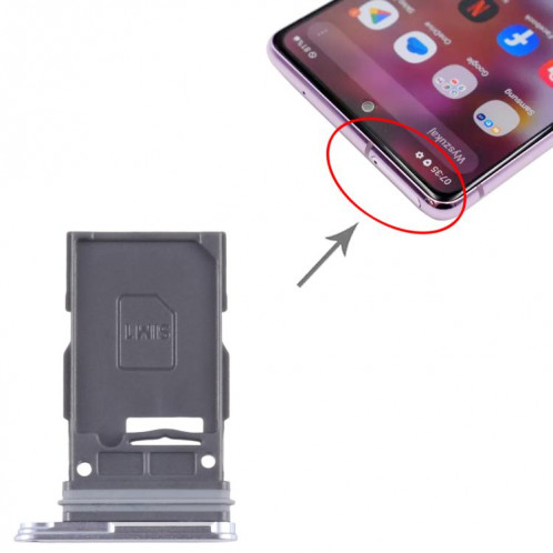 Pour Samsung Galaxy S24 SM-S921B Tiroir de carte SIM d'origine (bleu bébé) SH73TT787-04