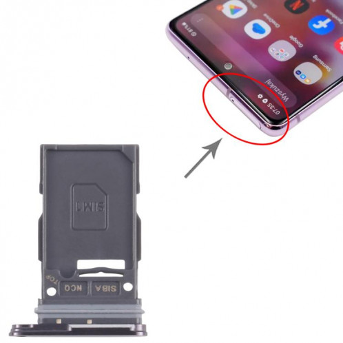 Pour Samsung Galaxy S24+ SM-S926B Tiroir de carte SIM d'origine (gris) SH374H1871-04