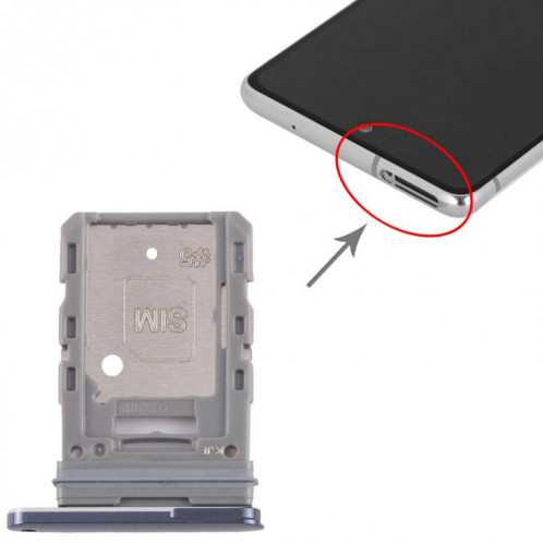 Pour Samsung Galaxy S20 FE SM-G780F Plateau de carte SIM d'origine (noir) SH375B1499-04