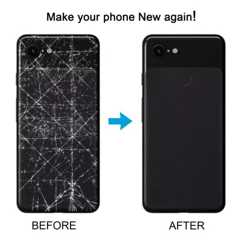 Coque arrière de batterie pour Google Pixel 3 (noire) SH65BL297-06