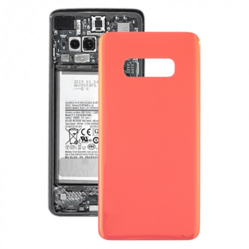 Pour Galaxy S10e SM-G970F/DS, SM-G970U, SM-G970W Coque arrière de batterie d'origine (rose) SH26FL143-06