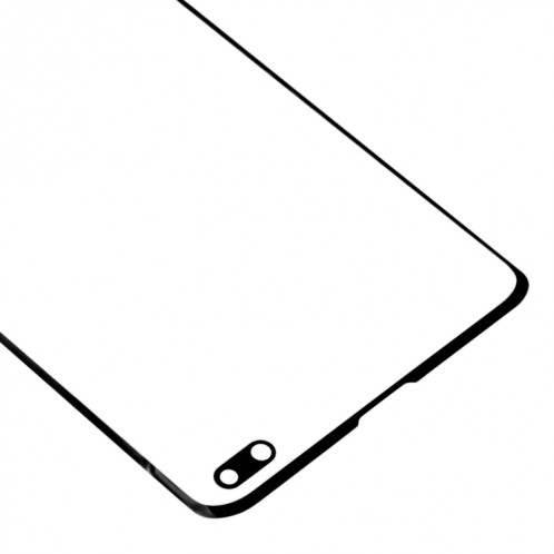Pour Galaxy S10+ SM-G975F/DS, SM-G975U, SM-G975W Lentille extérieure en verre de l'écran avant d'origine (noir) SH630B936-06