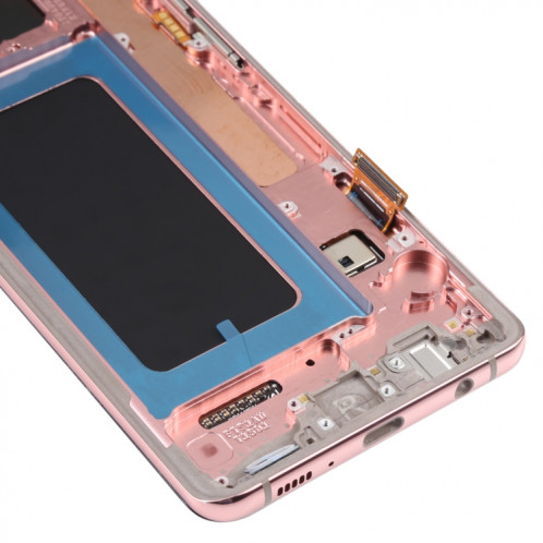 Écran LCD Super AMOLED d'origine pour Samsung Galaxy S10+ Assemblage complet du numériseur avec cadre (Rose) SH676F475-05