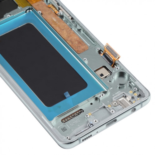 Écran LCD Super AMOLED d'origine pour Samsung Galaxy S10+ Assemblage complet du numériseur avec cadre (Vert) SH676G654-05