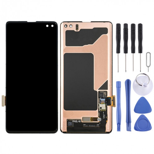 Écran LCD Super AMOLED d'origine pour Galaxy S10+ (Assemblage complet du numériseur Noir) SH677B914-06