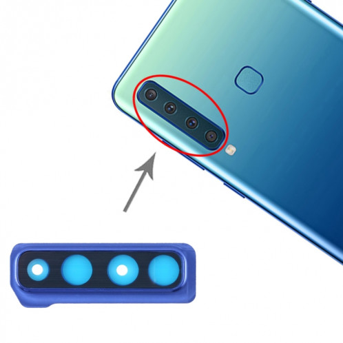 Pour Galaxy A9 (2018) A920F/DS 10 pièces Couvercle d'objectif d'appareil photo (Bleu) SH360L1780-05