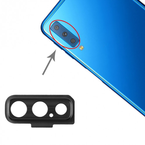 Pour Galaxy A7 (2018) A750F/DS 10 pièces Couvercle d'objectif d'appareil photo (Noir) SH363B1425-05