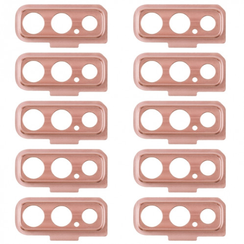 Pour Galaxy A7 (2018) A750F/DS 10 pièces Couvercle d'objectif d'appareil photo (Rose) SH363F951-05