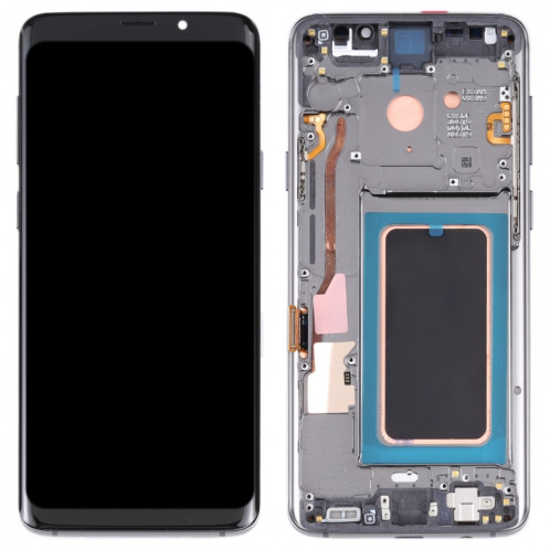 Écran LCD Super AMOLED pour Galaxy S9+ / G965F / G965F / DS / G965U / G965W / G9650 Assemblage complet du numériseur avec cadre (Gris) SH461H1173-05