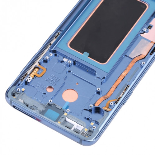 Écran LCD Super AMOLED pour Galaxy S9+ / G965F / G965F / DS / G965U / G965W / G9650 Assemblage complet du numériseur avec cadre (Bleu) SH461L70-05