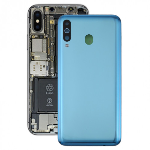 Pour le couvercle arrière de la batterie Galaxy M40s (bleu) SH51LL1885-06