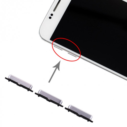 Pour Galaxy S6 10 Set Touches latérales (Noir) SH555B1872-05