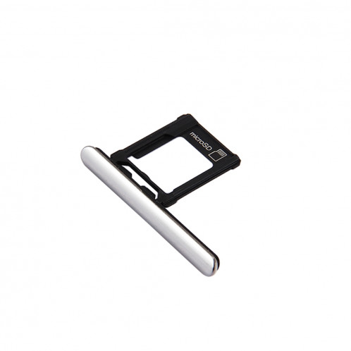 iPartsAcheter pour Sony Xperia XZ Premium (Version SIM unique) Micro SD Carte Plateau + Carte Slot Port Dust Plug (Argent) SI699S628-04