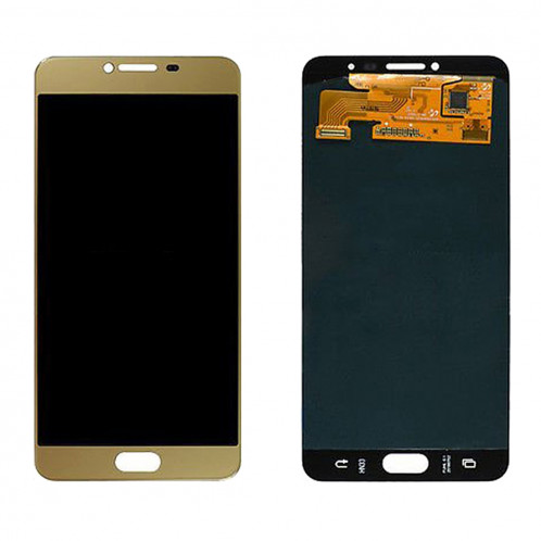 iPartsAcheter pour Samsung Galaxy C7 / C7000 écran LCD d'origine + écran tactile Digitizer Assemblée (or) SI52JL1389-04