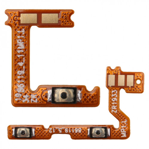 Pour Galaxy A20S 1 paire bouton d'alimentation et bouton de volume câble flexible SH7320482-04