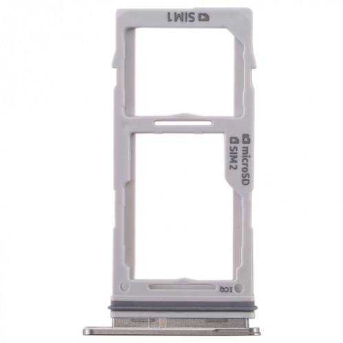 Pour Galaxy S10+ / S10 / S10e Plateau de carte SIM + Plateau de carte SIM / Plateau de carte Micro SD (Blanc) SH335W1768-05