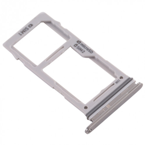 Pour Galaxy S10+ / S10 / S10e Plateau de carte SIM + Plateau de carte SIM / Plateau de carte Micro SD (Blanc) SH335W1768-05