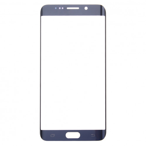 iPartsAcheter pour Samsung Galaxy S6 Edge + / G928 Lentille extérieure en verre (bleu foncé) SI55DL968-05