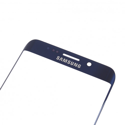 iPartsAcheter pour Samsung Galaxy S6 Edge + / G928 Lentille extérieure en verre (bleu foncé) SI55DL968-05