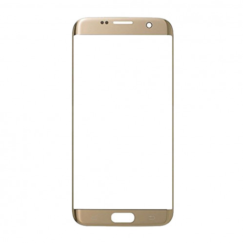iPartsAcheter pour Samsung Galaxy S7 Edge / G935 Lentille extérieure en verre (Gold) SI952J1733-04