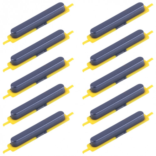 Pour Samsung Galaxy A25 SM-A256B 10 pièces Bouton d'alimentation et bouton de contrôle du volume d'origine (noir) SH021B1581-05