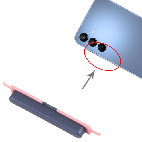 Pour Samsung Galaxy A15 5G SM-A156B 10 pièces bouton d'alimentation et bouton de contrôle du volume d'origine (noir) SH022B395-05