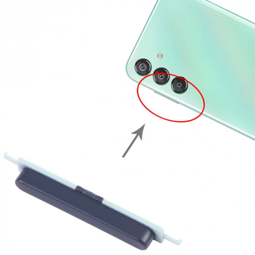 Pour Samsung Galaxy F15 5G SM-E156B 10 pièces bouton d'alimentation et bouton de contrôle du volume d'origine (noir) SH023B346-05