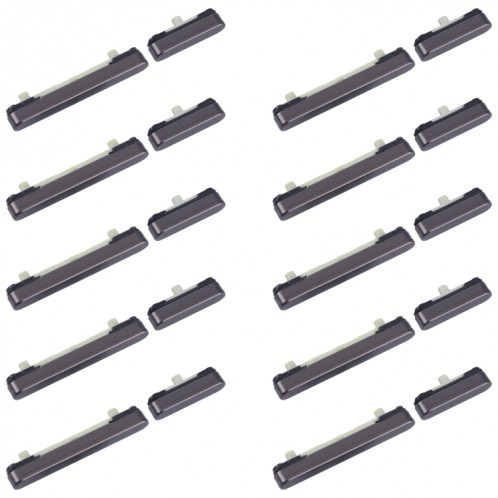 Pour Samsung Galaxy S24 Ultra SM-S928B 10 pièces bouton d'alimentation et bouton de contrôle du volume d'origine (noir) SH028B1350-05