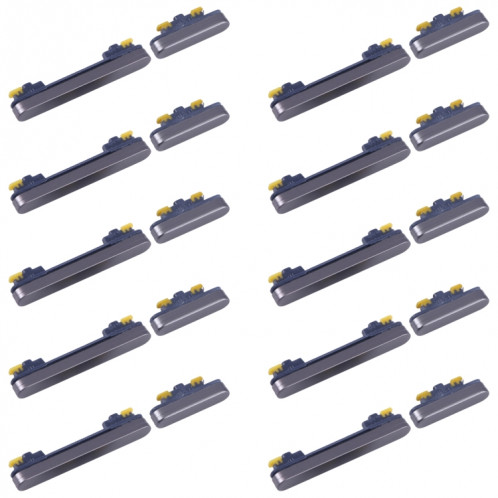Pour Samsung Galaxy S23 FE SM-S711B 10 pièces bouton d'alimentation et bouton de contrôle du volume d'origine (noir) SH031B1525-05