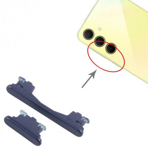 Pour Samsung Galaxy A35 SM-A356B 10 pièces bouton d'alimentation et bouton de contrôle du volume d'origine (noir) SH032B1374-05