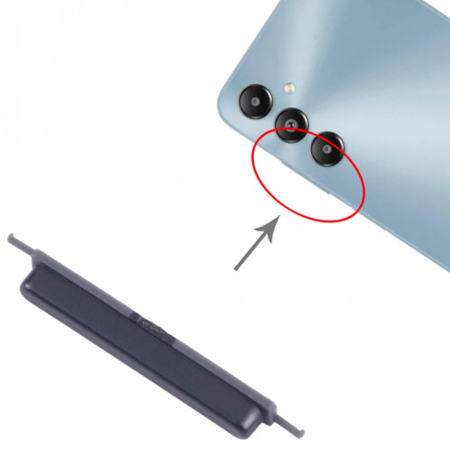 Pour Samsung Galaxy M14 4G SM-M145F 10 pièces bouton d'alimentation et bouton de contrôle du volume d'origine (noir) SH036B1692-05