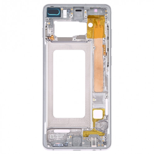 Pour Samsung Galaxy S10+ Plaque de cadre central avec touches latérales (Argent) SH388S869-06