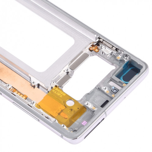 Pour Samsung Galaxy S10+ Plaque de cadre central avec touches latérales (Argent) SH388S869-06