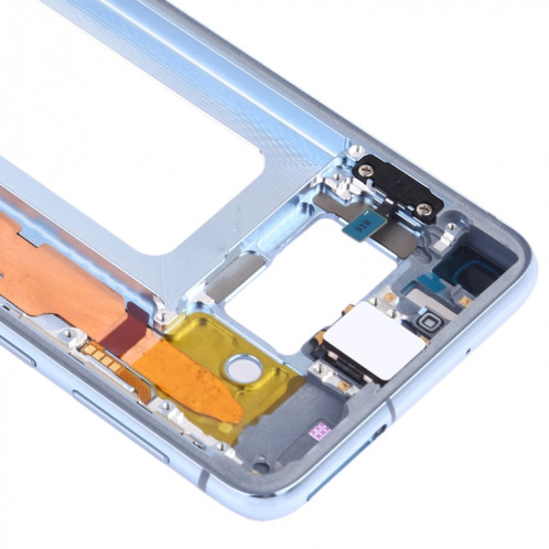 Pour Samsung Galaxy S10e SM-G970F/DS, SM-G970U, SM-G970W Plaque de cadre central avec touches latérales (Bleu) SH389L1257-06