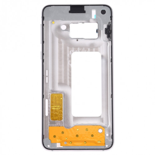 Pour Samsung Galaxy S10e SM-G970F/DS, SM-G970U, SM-G970W Plaque de cadre central avec touches latérales (Blanc) SH389W299-06
