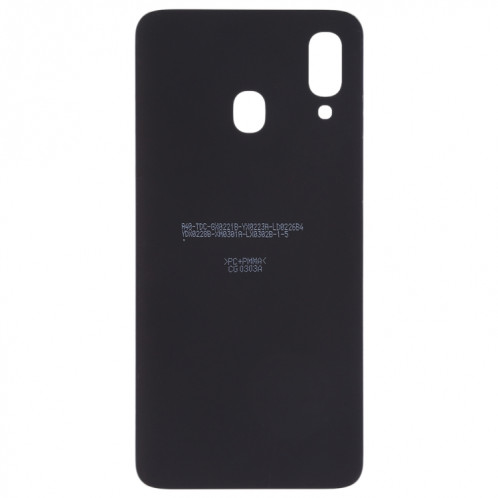 Coque arrière de batterie pour Galaxy A20 SM-A205F/DS (noire) SH90BL1937-06