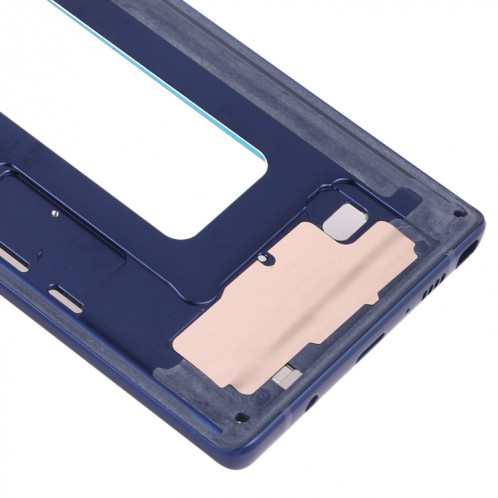 Pour Samsung Galaxy Note9 SM-N960F/DS, SM-N960U, SM-N9600/DS Plaque de cadre intermédiaire avec touches latérales (Bleu) SH394L1017-06