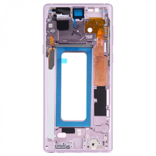 Pour Samsung Galaxy Note9 SM-N960F/DS, SM-N960U, SM-N9600/DS Plaque de cadre intermédiaire avec touches latérales (Violet) SH394P247-06