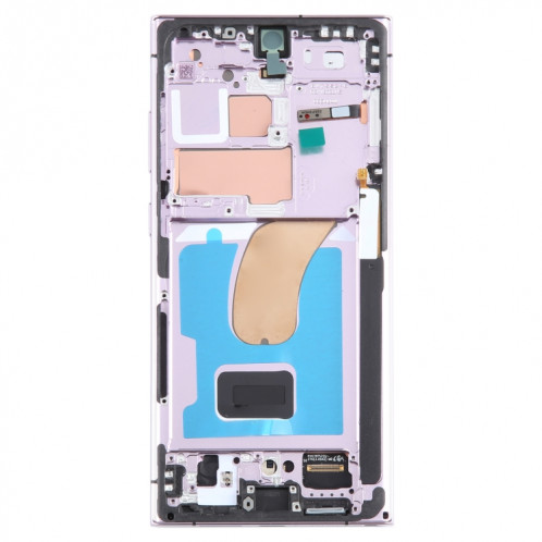 Pour Samsung Galaxy S23 Ultra SM-S918B Écran LCD d'origine numériseur complet avec cadre (violet) SH432P677-07