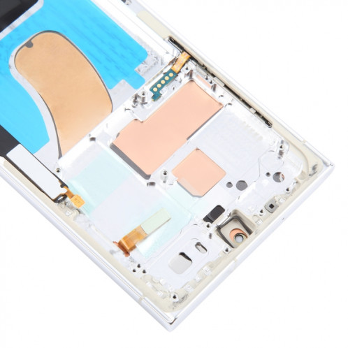 Pour Samsung Galaxy S23 Ultra 5G SM-S918B EU Edition 6,78 pouces OLED LCD Écran Numériseur Assemblage Complet avec Cadre (Argent) SH680S337-07
