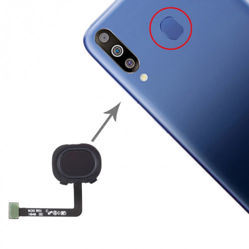 Pour le câble flexible du capteur d'empreintes digitales Galaxy M30 (noir) SH871B75-05