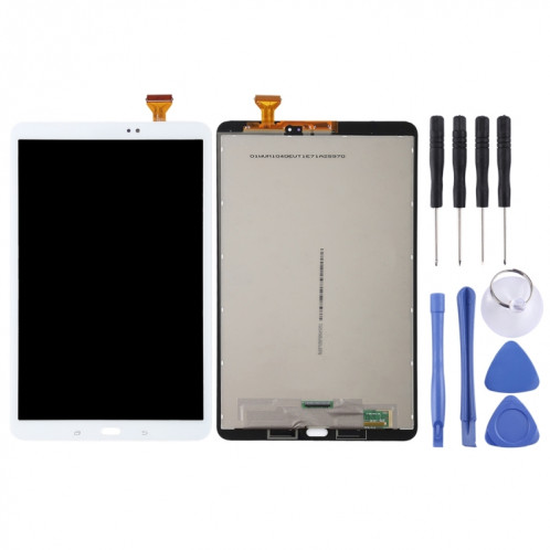 Écran LCD d'origine pour Samsung Galaxy Tab A 10.1 / T585 avec numériseur complet (Blanc) SH72WL958-06