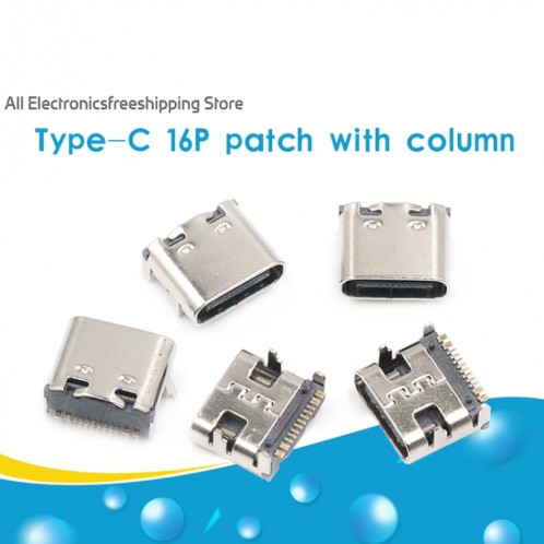 Connecteur de port de charge USB 3.1 Type-C 16 broches SH9987668-05