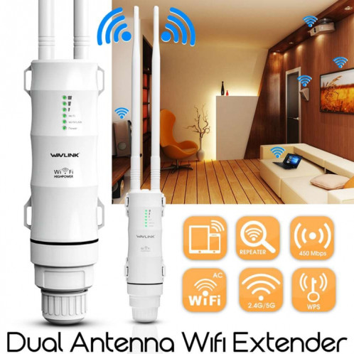 Prolongateur de portée Wi-Fi extérieur bibande haute puissance AC600 SH004314-011