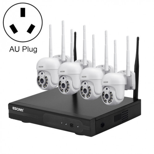 Escam WNK714 3.0 millions de pixels Kit de surveillance sans fil HD à 4 canaux 4 canaux SE00AU892-014
