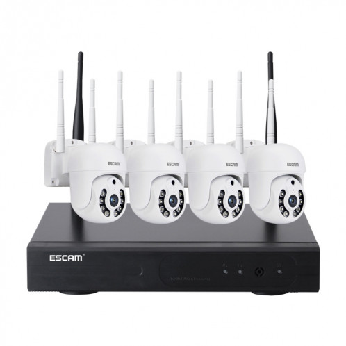 Escam WNK714 3.0 millions de pixels Kit de surveillance sans fil HD à 4 canaux 4 canaux SE00AU892-014